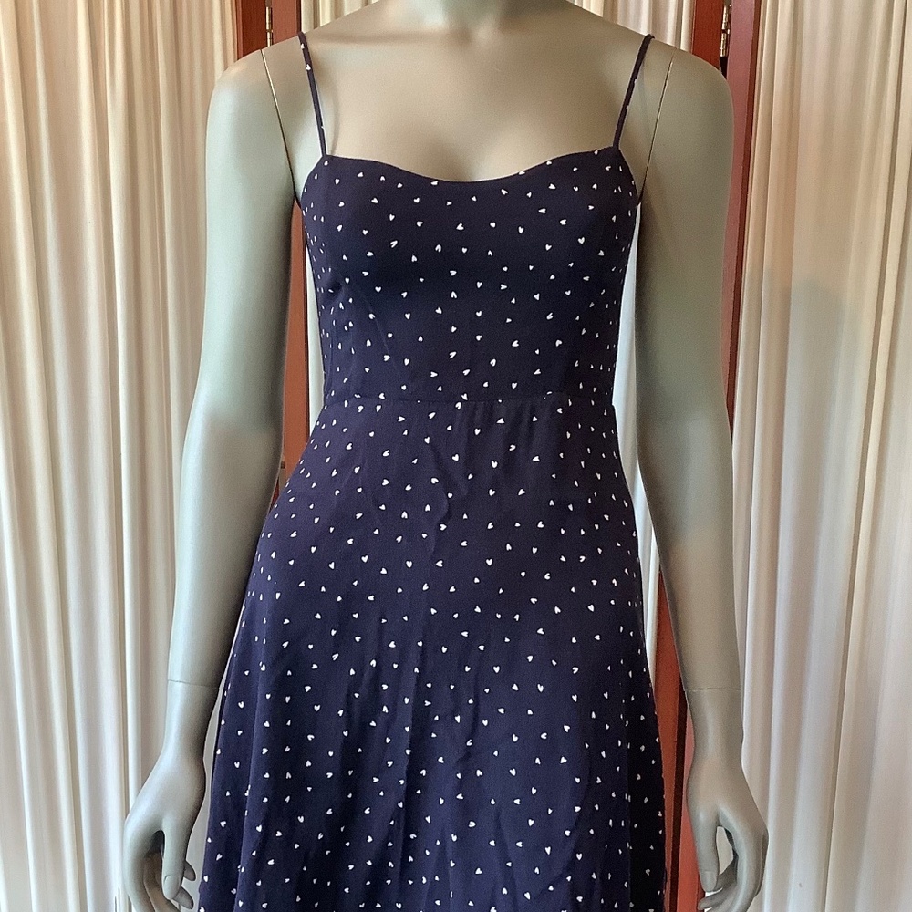 Sunday Best Mini Dress Fit & Flare Navy Blue Lined Size 2